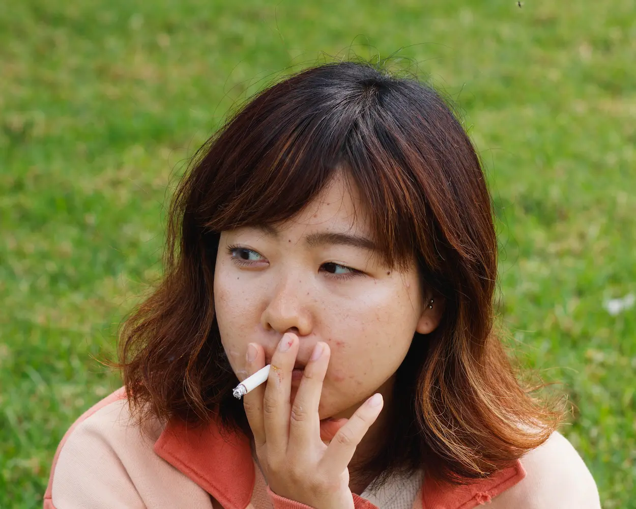 girl smoking